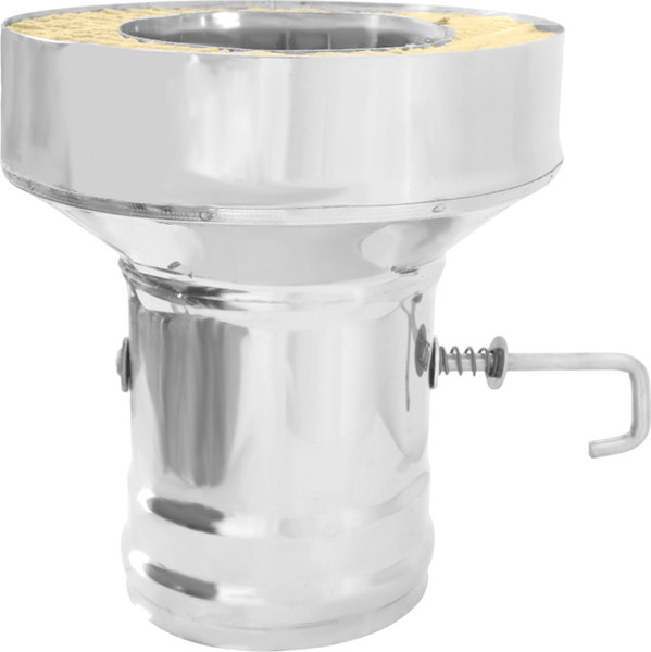 Изображение товара Переходник для труб Везувий AISI 430/0.8мм д.115х180 (ММ) (c шибером)