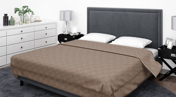 Изображение товара Покрывало Бояртекс Ультрастеп гл/кр. №17-1418 (200x210, верх/низ мокко)