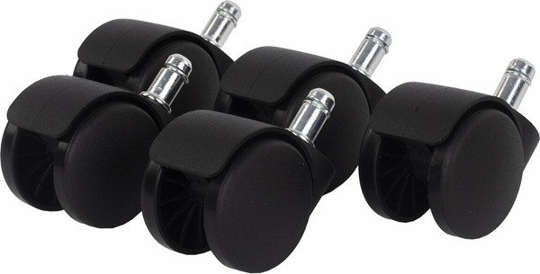 Изображение товара Комплект колес мебельных WBZ 533082 (5шт, черный)