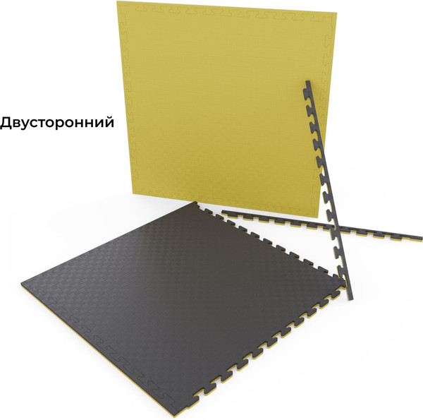 Изображение товара Гимнастический мат DFC EVATAT-YB-100/100/2 (желтый/графитовый)