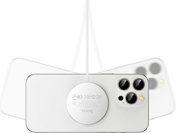 Изображение товара Зарядное устройство беспроводное Hoco CW63 Fast Qi2 (белый)