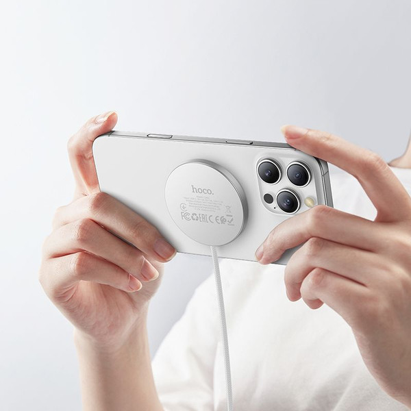 Изображение товара Зарядное устройство беспроводное Hoco CW63 Fast Qi2 (белый)