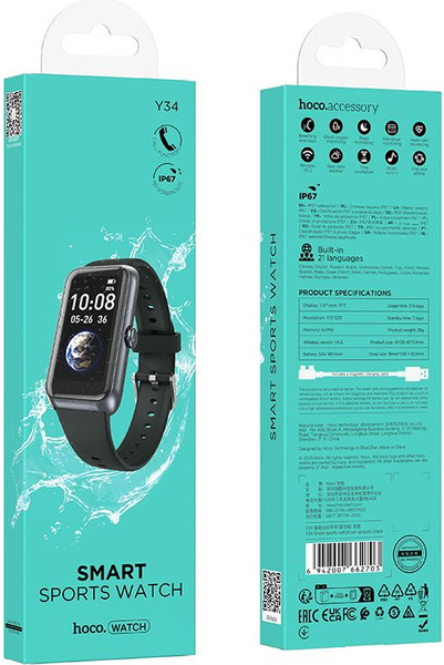 Изображение товара Умные часы Hoco Y34 Call Version (черный)