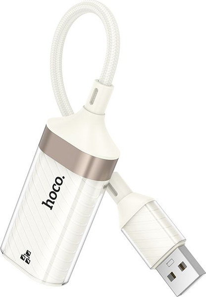 Изображение товара Сетевой адаптер Hoco UA41 USB в RJ45 (слоновая кость)