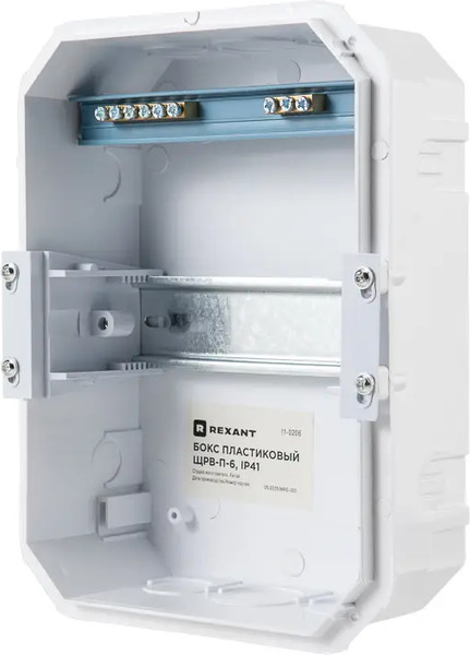 Изображение товара Бокс пластиковый Rexant ЩРВ-П-6 IP41 / 11-0206