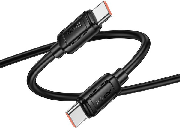 Изображение товара Кабель Hoco X115 Type-C to Type-C (1м, черный)