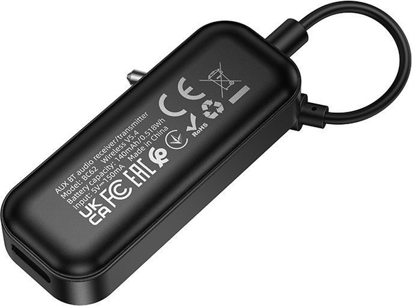 Изображение товара Bluetooth адаптер для автомобиля Borofone BC62 AUX (черный)