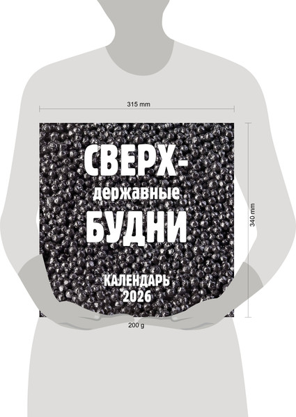 Изображение товара Календарь настенный Эксмо Сверхдержавные будни. 2026 год (9785042189630)