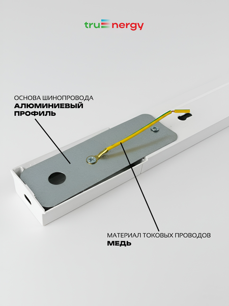 Изображение товара Шинопровод Truenergy 25006 (1м, белый)