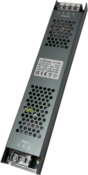 Изображение товара Блок питания для светодиодной ленты Truenergy 48V 200W IP20 / 17402