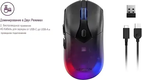 Изображение товара Мышь Lenovo Legion M410 Wireless RGB GY51P83012