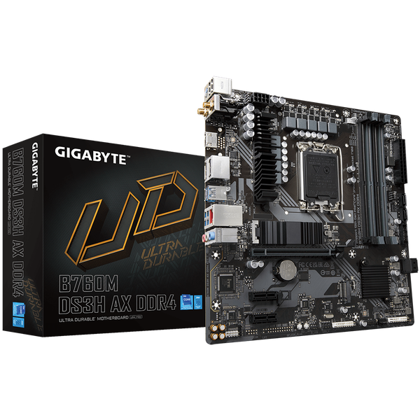 Изображение товара Материнская плата Gigabyte B760M DS3H AX DDR4 1.3