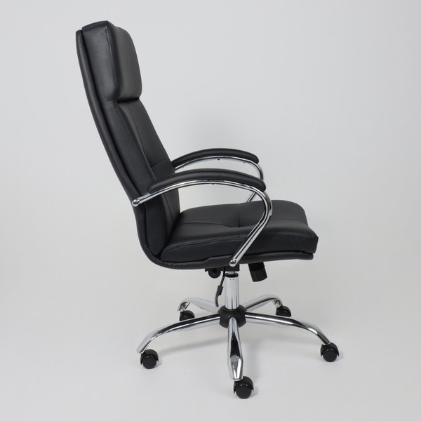 Изображение товара Кресло офисное AksHome Немига 1 (кожа натуральная Black/основание хром)