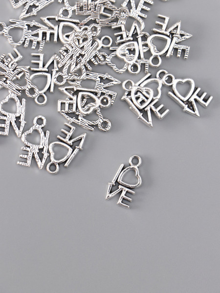 Изображение товара Набор подвесок декоративных Арт Узор Love с сердечком / 10880435