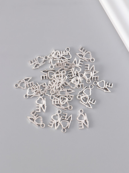 Изображение товара Набор подвесок декоративных Арт Узор Love с сердечком / 10880435