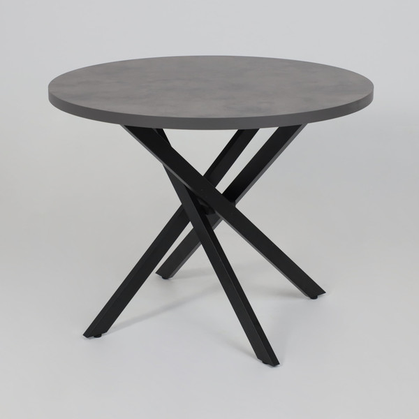 Изображение товара Обеденный стол Аврора Рига D950 (ароза реликтовая/черный)