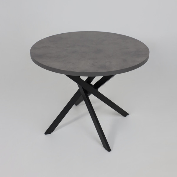 Изображение товара Обеденный стол Аврора Рига D950 (ароза реликтовая/черный)