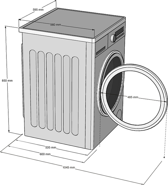 Изображение товара Стирально-сушильная машина Korting KWD 53IT14107