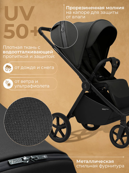 Изображение товара Детская прогулочная коляска Sweet Baby SBL Elegante SM (черный)