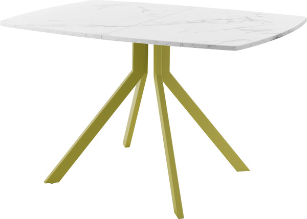 Изображение товара Обеденный стол AMC Elite / Е18(1100) D6 (золото/мрамор кристалл)