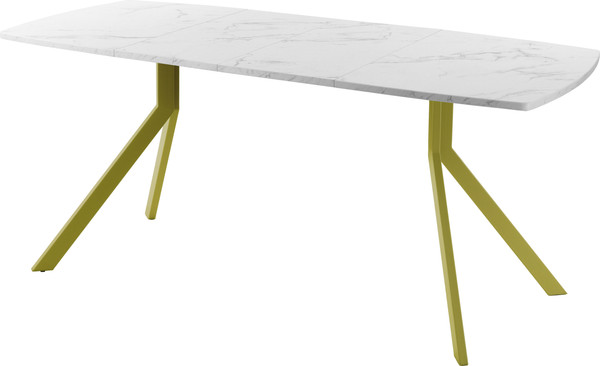 Изображение товара Обеденный стол AMC Elite / Е18(1100) D6 (золото/мрамор кристалл)