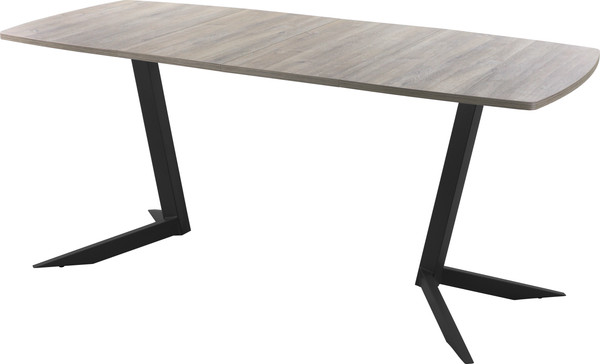 Изображение товара Обеденный стол AMC Elite / Е19(1200) D6 (черный/дуб уайт-ривер песочно-бежевый)