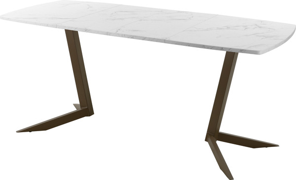 Изображение товара Обеденный стол AMC Elite / Е19(1200) D6 (коричневый/мрамор кристалл)