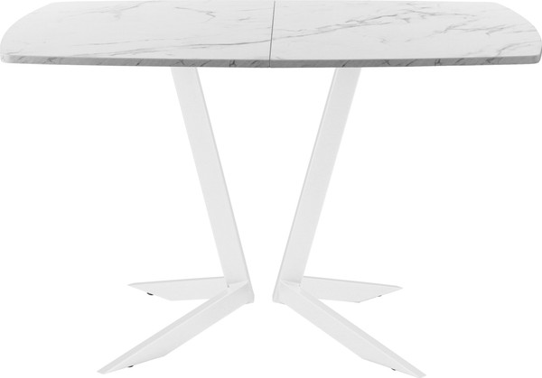 Изображение товара Обеденный стол AMC Elite / Е19(1200) D6 (белый/мрамор кристалл)