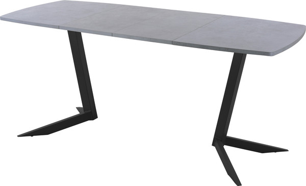 Изображение товара Обеденный стол AMC Elite / Е19(1100) D6 (черный/бетон чикаго светло-серый)