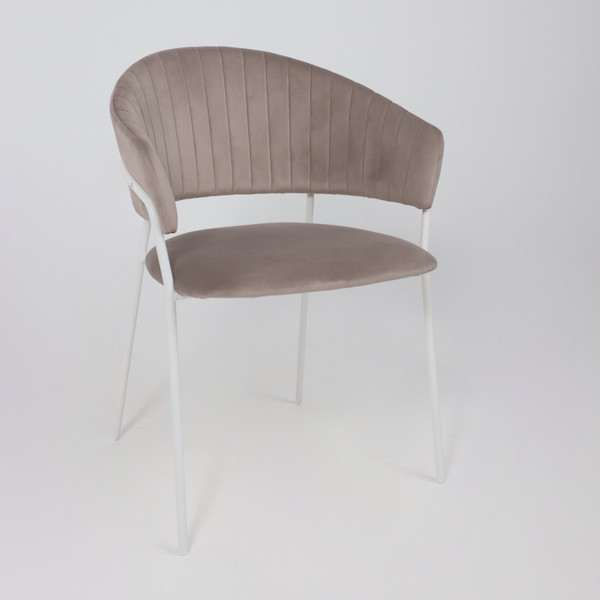 Изображение товара Стул Алвест AV 433 (светло-коричневый бархат H-61/белый)