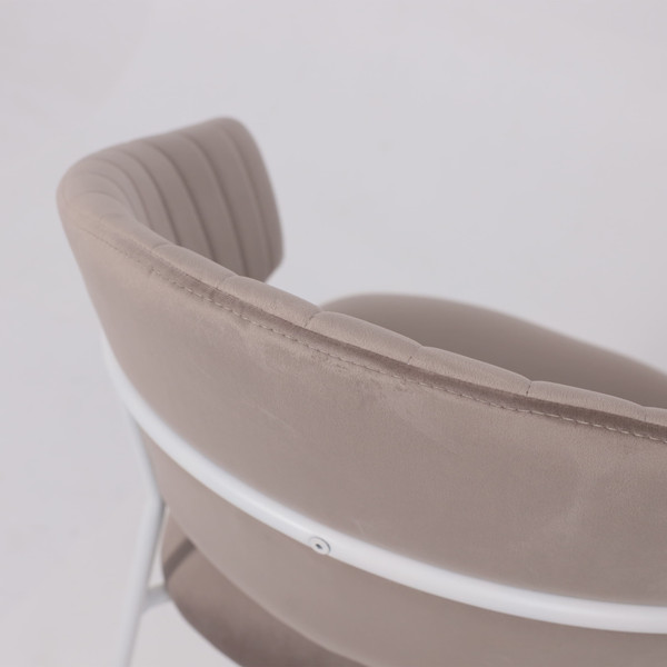 Изображение товара Стул Алвест AV 433 (светло-коричневый бархат H-61/белый)