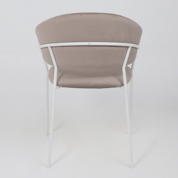 Изображение товара Стул Алвест AV 433 (светло-коричневый бархат H-61/белый)