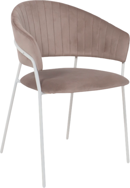Изображение товара Стул Алвест AV 433 (светло-коричневый бархат H-61/белый)