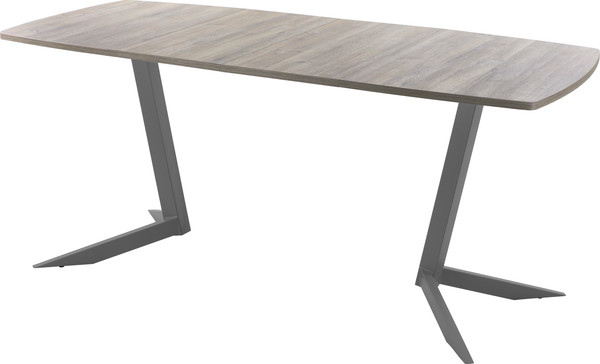 Изображение товара Обеденный стол AMC Elite / Е19(1100) D6 (графит/дуб уайт-ривер песочно-бежевый)