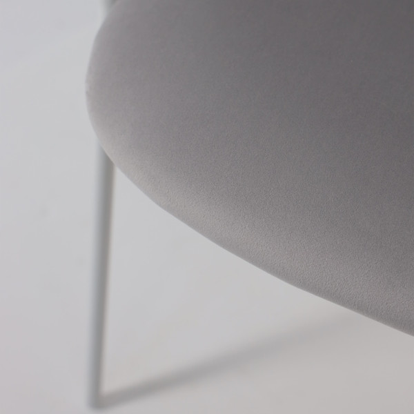 Изображение товара Стул Алвест AV 433 (светло-серый бархат H-09/белый)