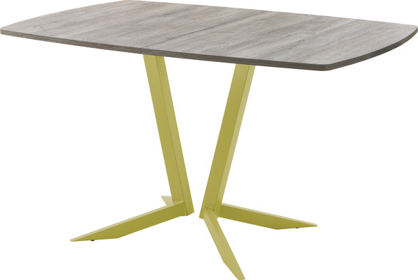 Изображение товара Обеденный стол AMC Elite / Е19(1100) D6 (золото/дуб уайт-ривер песочно-бежевый)