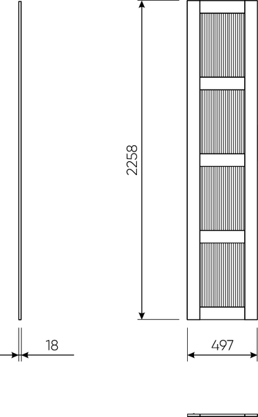 Изображение товара Дверца мебельная Mio Tesoro Макс 2.06.14.410.1 (белый/стекло Мору)