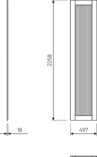 Изображение товара Дверца мебельная Mio Tesoro Макс 2.06.14.430.1 (белый/стекло Мору)