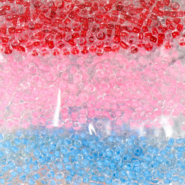Изображение товара Набор бисера Арт Узор Прозрачный, внутри цвет. Ассорти / 9436506