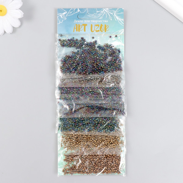 Изображение товара Набор бисера Арт Узор Бензиновые расцветки / 9702863