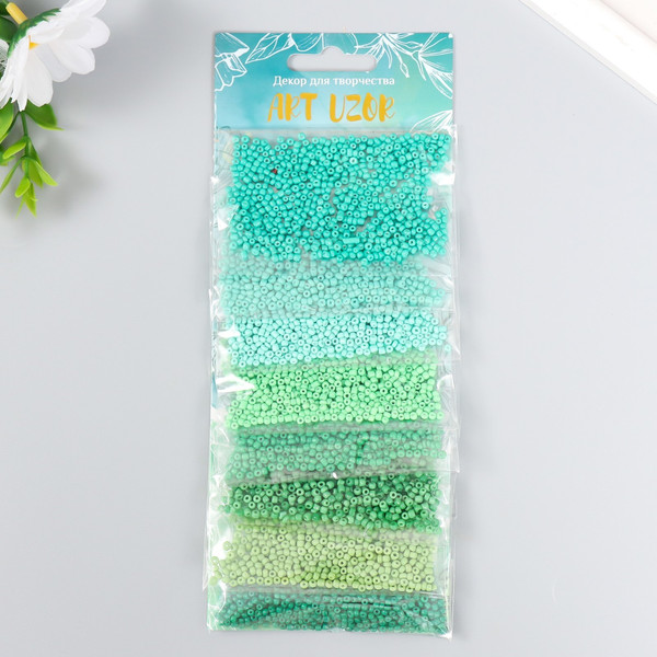 Изображение товара Набор бисера Арт Узор Оттенки моря / 9358793