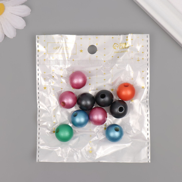 Изображение товара Набор бусин декоративных Арт Узор Металлик / 10715316