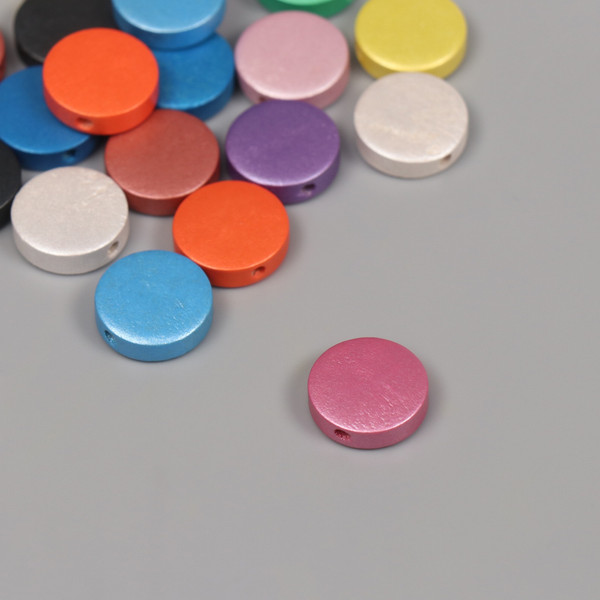 Изображение товара Набор бусин декоративных Арт Узор Металлик плоский / 10715317