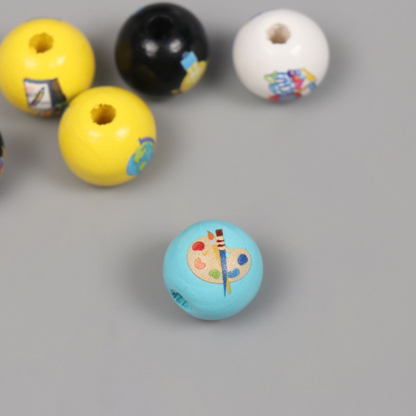 Изображение товара Набор бусин декоративных Арт Узор Школьные будни / 10715313