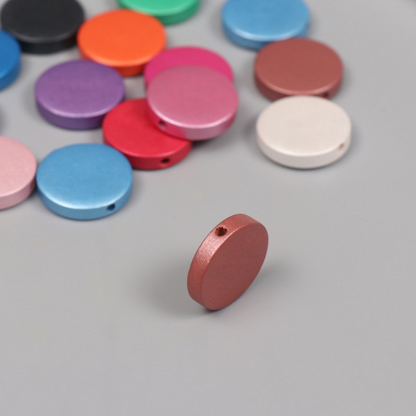 Изображение товара Набор бусин декоративных Арт Узор Металлик плоский / 10715318