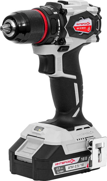 Изображение товара Аккумуляторная дрель-шуруповерт Интерскол ДА-13/18В 55 (952.2.2.70)