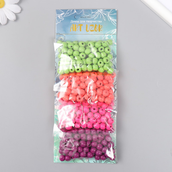 Изображение товара Набор бусин декоративных Арт Узор Неоновый яркий / 9463274
