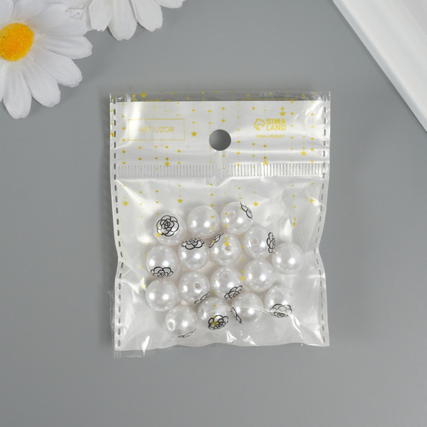 Изображение товара Набор бусин декоративных Арт Узор Жемчужный шарик-роза / 10429674