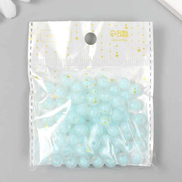 Изображение товара Набор бусин декоративных Арт Узор Голубые / 7674698