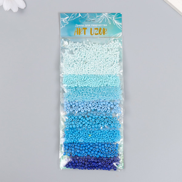 Изображение товара Набор бисера Арт Узор Оттенки синего / 6074990